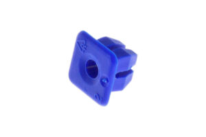 NB00088ADD - M3.0(ID)x9.6(SQR) NUT INSRT NYL BLUE