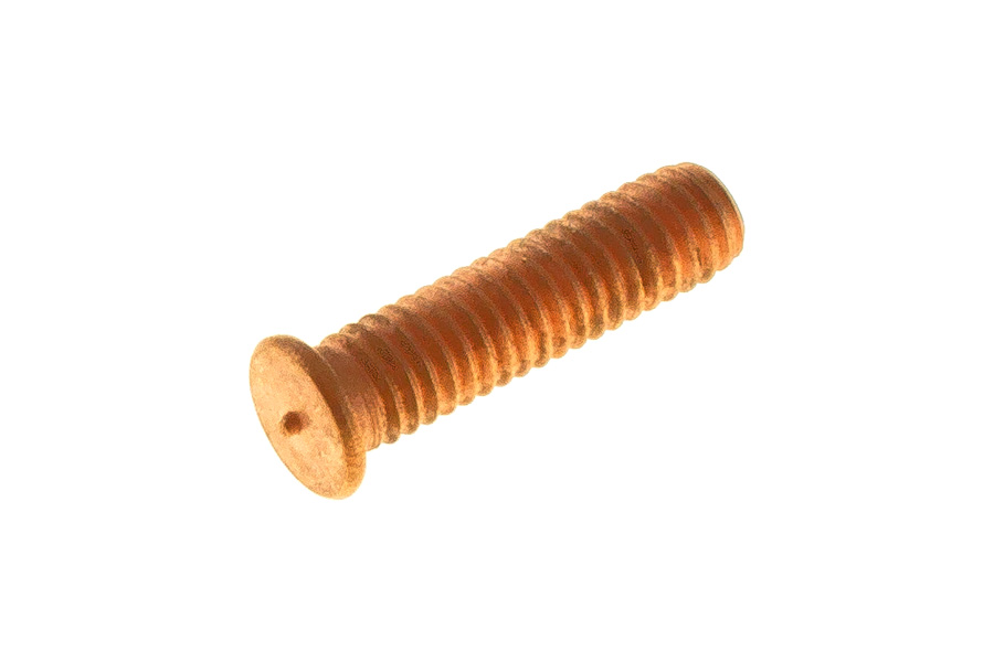 WD00374ADD - M4-0.7x16 TOP PROJ WELD STUD LOW CRBN STL COPPER FLS WD00374ADD - M4-0.7x16 TOP PROJ WELD STUD LOW CRBN STL COPPER FLS