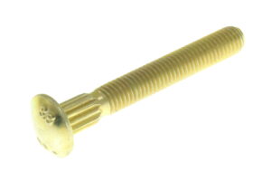 BR00691ADD - M8-1.25 X 60 RND HD RIBBEDNECK ZN/YL PC 8.8