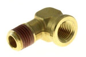 FA00078ADD - 1/4-18 90DEG AUTO PIPE    ELB DRYSL BRS PLN